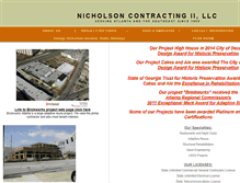 Tablet Screenshot of nicholsoncontracting.com
